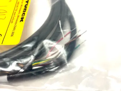 NEW TURCK EUROFAST SINGLE ENDED CORDSET ANGLE M12 8-PIN