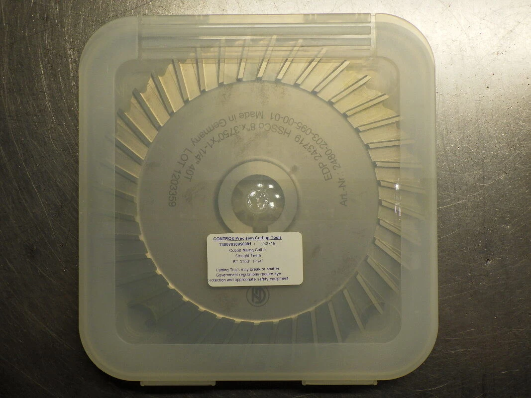 Controx 8" x 3/8" HSSCo Slot Saw 1.25" Arbor 40 Teeth 243719 (LOC3429)