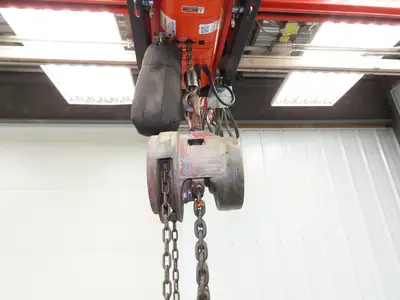CM Cyclone Series 646 1-1/2 Ton 3000Lb Manual Chain Fall Hand Hoist 20' Lift