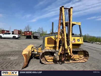 Used 2008 DEERE 650J LGP Bulldozers Pennsylvania US | Proxy Equipment #1388683