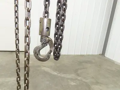 Coffing Superoid 2 Ton 4000Lb Manual Chain Fall Hand Hoist 12' 9" Lift
