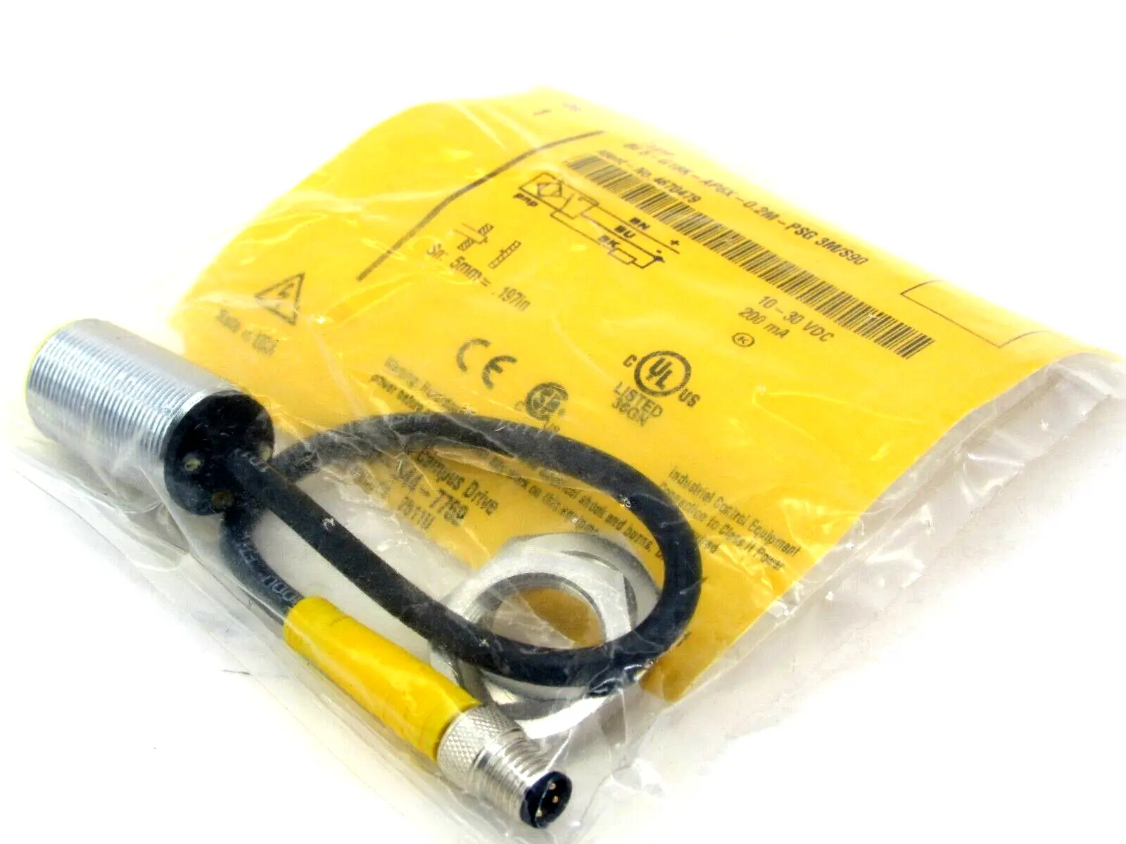 NEW TURCK 4670479 SENSOR BI5-G18K-AP6X-0.2M-PSG3M/S90