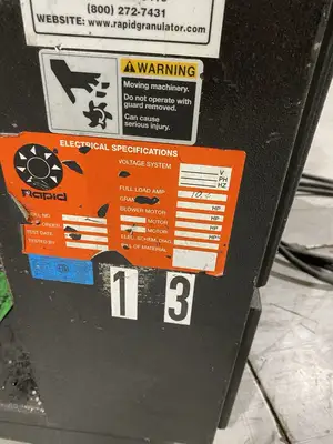 F-19K | Rapid Force Granulator  480V For Repair - For parts or not working