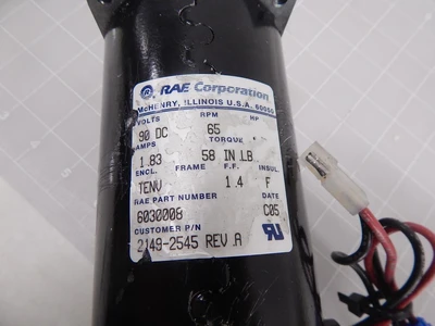 Used RAE _UNKNOWN_ D.C. Motors Texas US | OCO Industrial #1599775