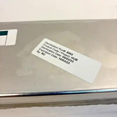 Stainless Steel Sterilizer Freezer Box 9.75" x 4" x 3" with Test Tube Insert