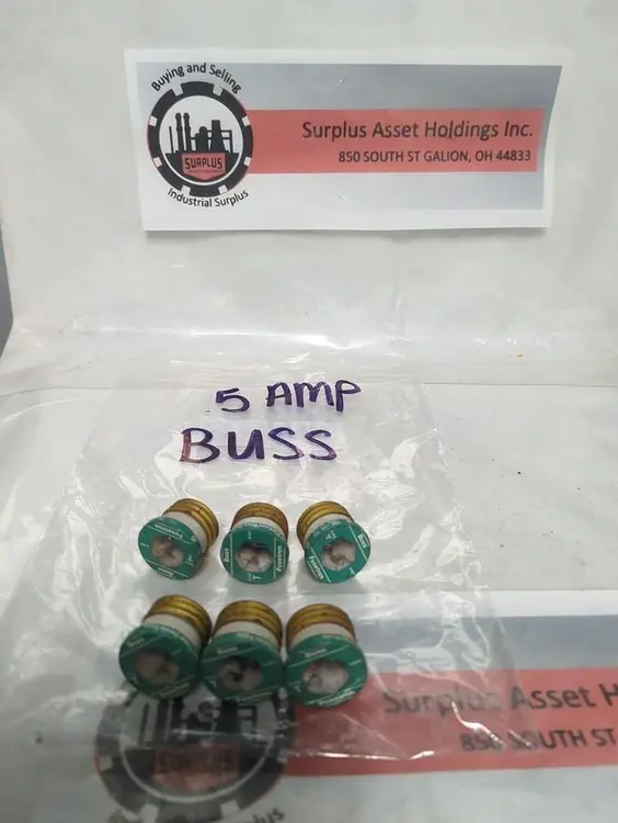 Used BUSSMANN 5 AMP Miscellaneous Equipment (Electrical & Power) Ohio US | Surplus Asset Holdings #1399376