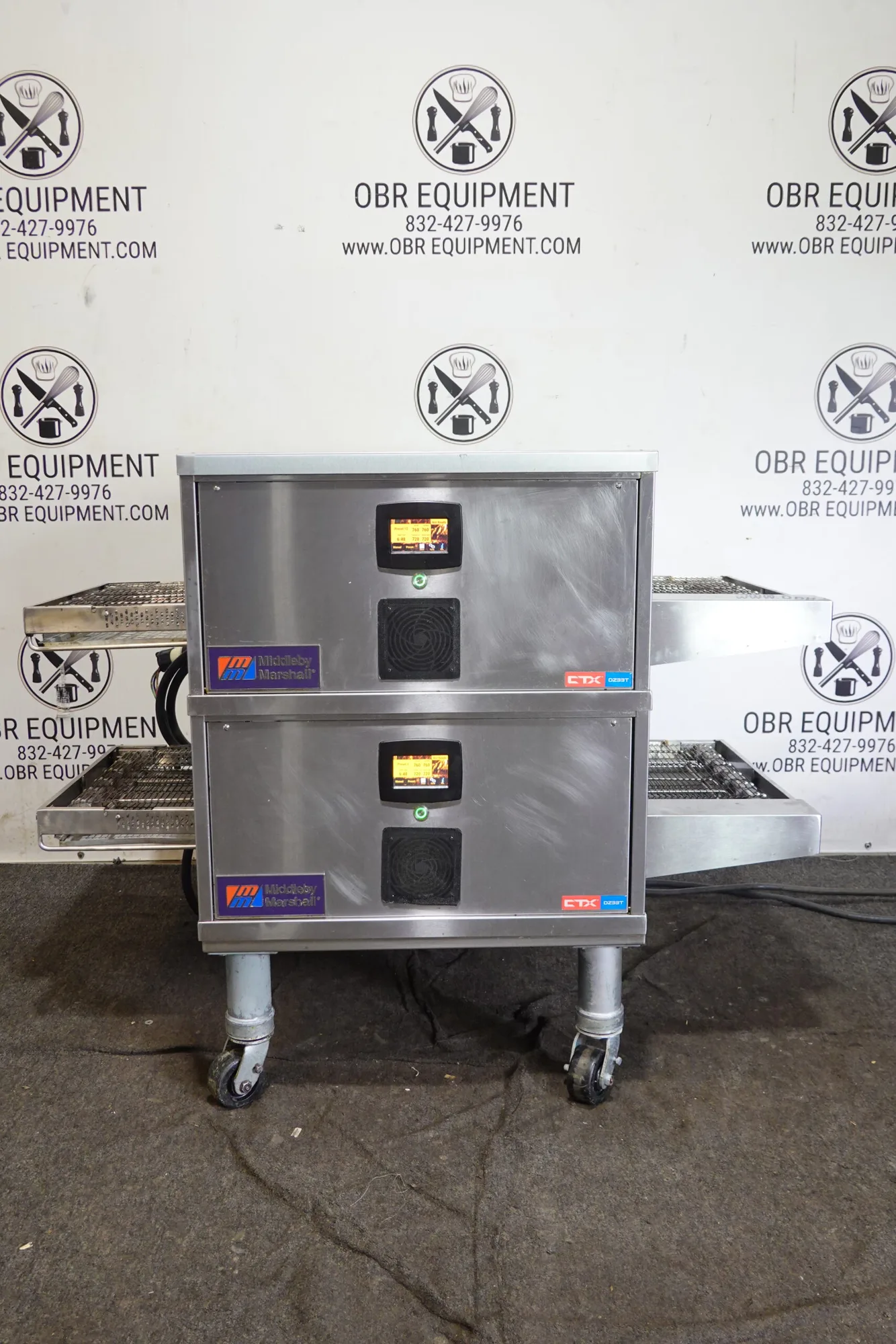 2022 MIDDLEBY MARSHALL CTX ELECTRIC DOUBLE STACK PIZZA CONVEYOR OVEN MODEL DZ33T