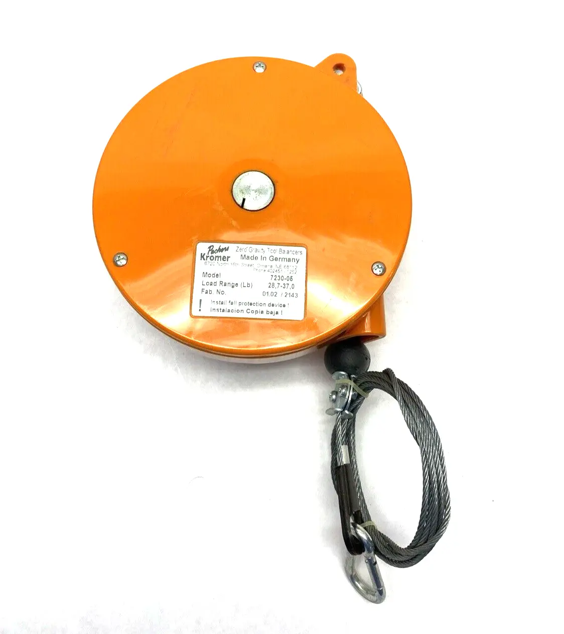 Used Packers Kromer Zero Gravity Tool Balancer 28,7-37,0 lb Balancers Michigan US | Maverick Industrial Sales #1391442
