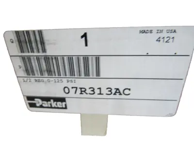 NEW PARKER 07R313AC PNEUMATIC REGULATOR 1/2" 0-125 PSI