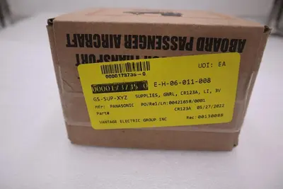 Streamlight 3V CR123A Lithium Batteries (2 Pack) 85175 (BOX OF 12) STOCK G517A