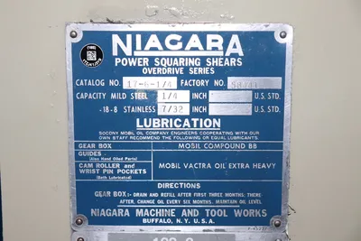 USED 1963 NIAGARA 17-6-1/4