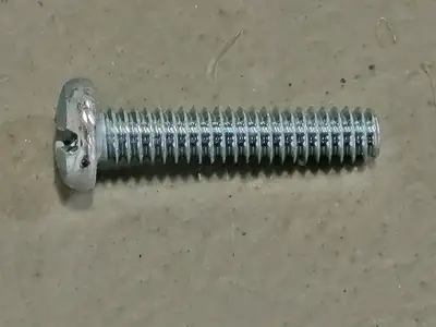 Round Combo Machine Screw, 1/4"-20 x 1-1/4", Zinc Steel (Box of 65)
