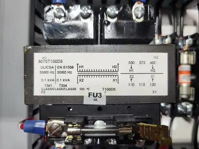 10 kW, 40 Amp, 600 Volt Control Panel Switch 5412 ESCH