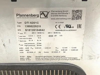 Used Pfannenberg Recessed Cooling Unit Air Conditioning Equipment Michigan US | Maverick Industrial Sales #1397536