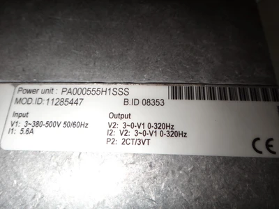 Honeywell 2-3 HP VFD, Type NXS0030A1206