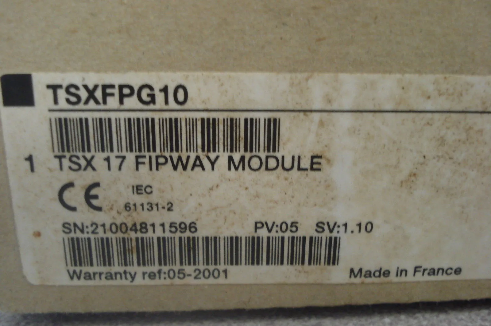 NEW TELEMECANIQUE TSXFPG10