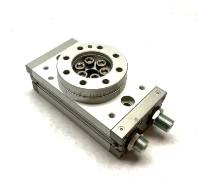 USED SMC ROTARY ACTUATOR TABLE, RACK & PINION TYPE, SIZE 100