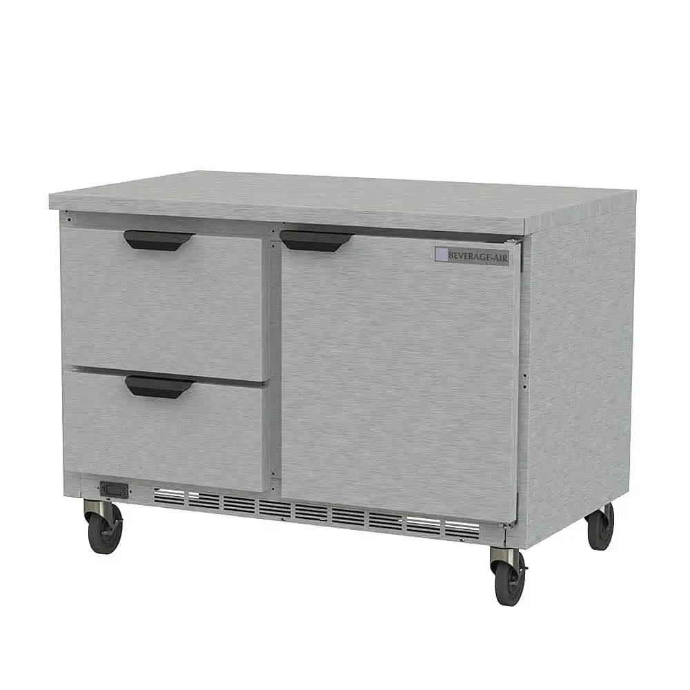Beverage-Air WTFD48AHC-2-FLT 48" W Worktop Freezer W/ (2) Section & (2) Drawers & (1) Door, 115v