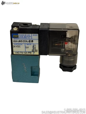 Used MAC VALVES 45A-LAC-DDAJ-2JB Solenoid Valves Kentucky US | Industrial Parts R Us Inc. #946048