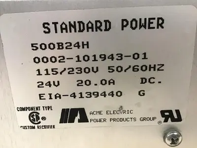 USED ACME ELECTRIC 500B24H