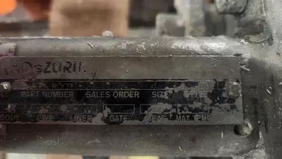 DeZURIK PNUEMATIC Gate Valve Size 4 316 Stainless Stock PF209