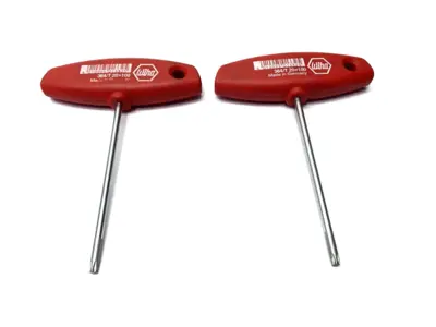 USED WIHA 364/T 20X100 TORX T-HANDLE T20 100MM LENGTH LOT OF 2