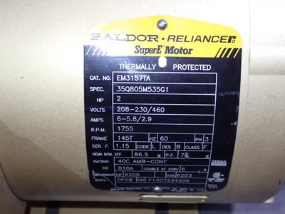 USED BALDOR RELIANCE EM3157TA