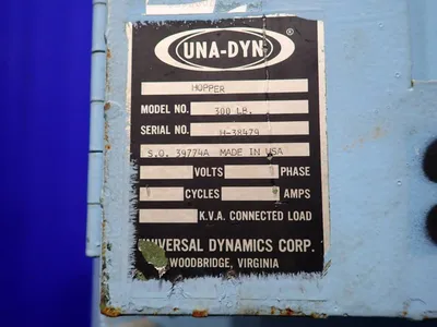 Used UNIVERSAL DYNAMICS CORP. _UNKNOWN_ Material Handling (misc) Ohio US | HGR 24 #867228