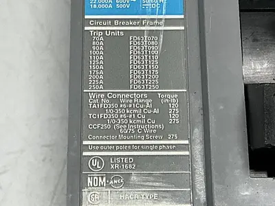 USED SENTRON FD63F250