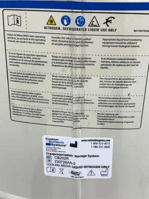 Used CBS CB202R Cryogenic & Gas Tanks Missouri US | BioLabTek #1266702