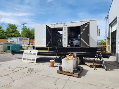 USED PERKINS 475KW TRAILER MOUNTED DIESEL GENERATOR