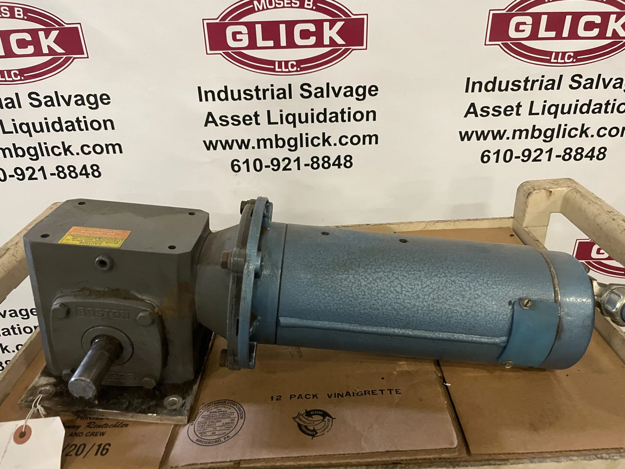 Boston Gear F718-50S-B5-G 90V DC Gear Drive/Speed Reducer 50:1 1/2HP