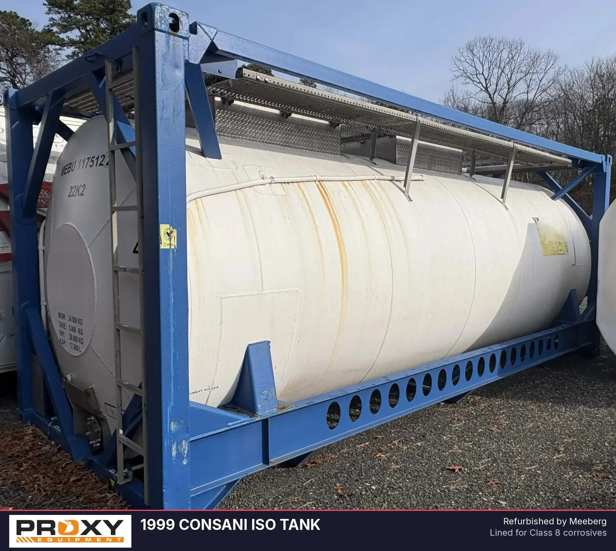 Used 1999 CONSANI ISO TANK Tanker Trailers New Jersey US | Proxy Equipment #1381424