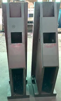 (2) 20" x 78" Angle Plates, (3) Vert T-Slots, (7) Horiz T-Slots