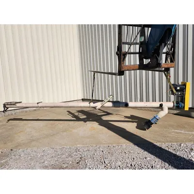 Used 6" Dia. X 18'-6"L  Mild Steel Tubular Screw Auger Conveyor