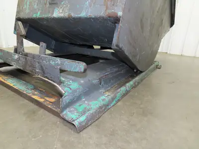 Wright Self Dumping Hopper 1 Yd Capacity 4000lb 7 Gauge Steel