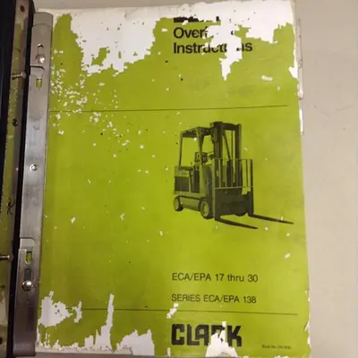 USED CLARK EQUIPMENT SCR MANUALS