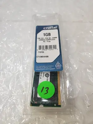 CRUCIAL CT12864X40B.16FFY 1GB 200-PIN SODIMM MEMORY