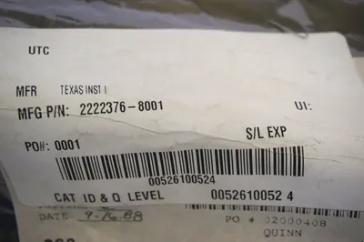 NEW TEXAS INSTRUMENTS 2222376-8001 22223768001