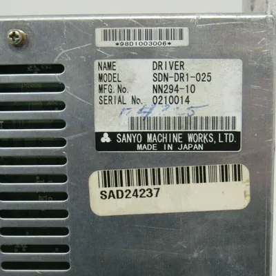USED SANYO SDN-DR1-025 SERVO DRIVE SDNDR1025
