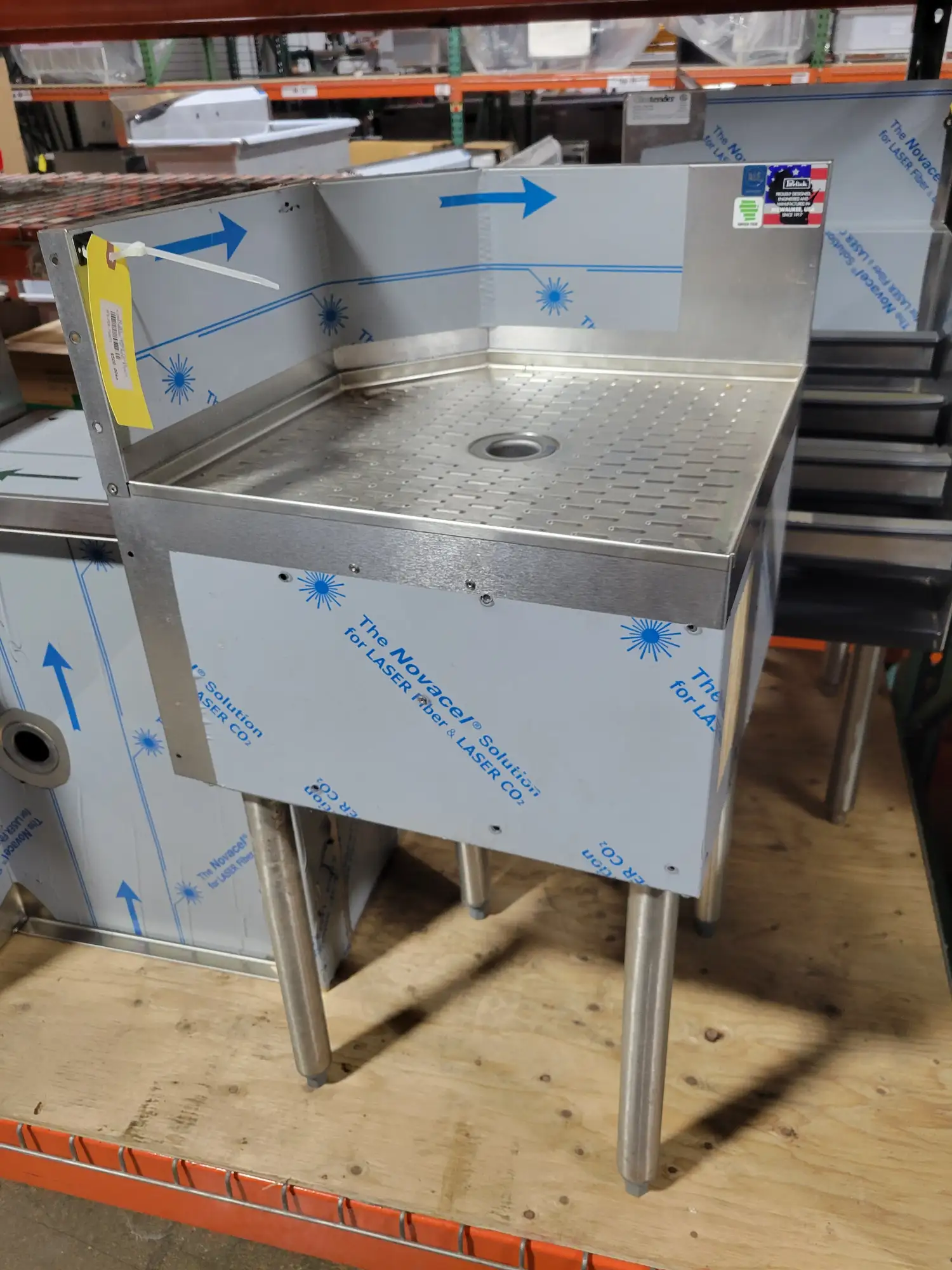 90 DEG. CORNER FILLER  W/DRAINBOARD TOP MODEL #TS90TC