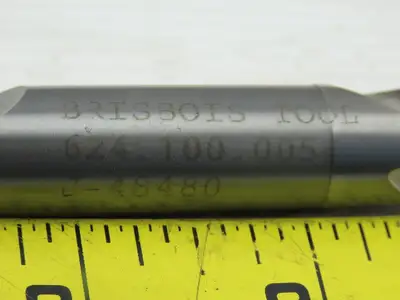 Brisbois Tool J-48480 37/64" Carbide 2 Flute Spiral 118° Drill Tang Shank