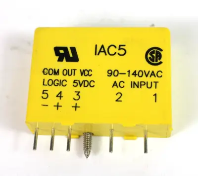 Crydom IAC5 AC Input Solid State Relay, 120 VAC