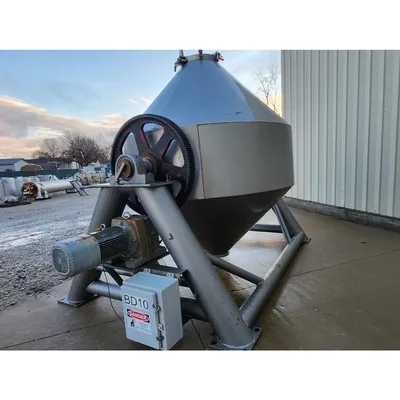 Used Stainless Steel Double Cone Blender - 150 cubic foot