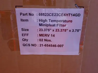 High Temp Minipleat Filter