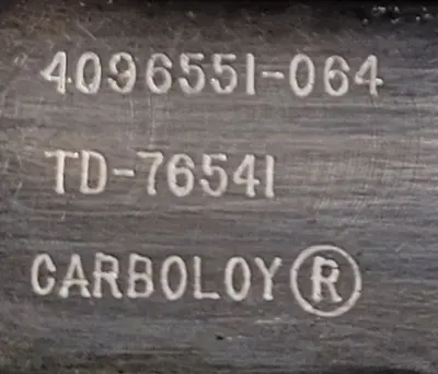 Used CARBOLOY 409655-064 / TD 76541 Misc Industrial Equipment Kentucky US | Aucto #687979