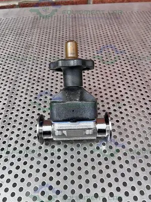 USED ITT PURE FLO 1-316L-RA25MAX-CWP150 DIAPHRAGM VALVE W/ 1" SANITARY FITTING