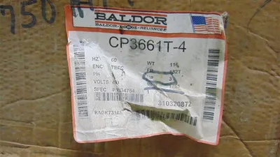 Baldor CP3661T-4 3 HP Severe Duty XT Electric Motor 1755 RPM 460V New NIB