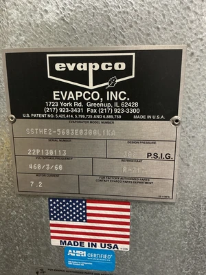 Used EVAPCO SSTHE2-5683E0300L1KA Evaporators Ohio US | Equipment Recovery Corp. #1329651