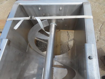 18" wide Stainless Steel Screw Conveyor jacketed trough
